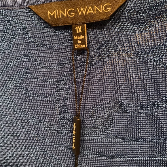 Ming Wang 1x jacket with silver nailheads in cobalt blue - Picture 8 of 10